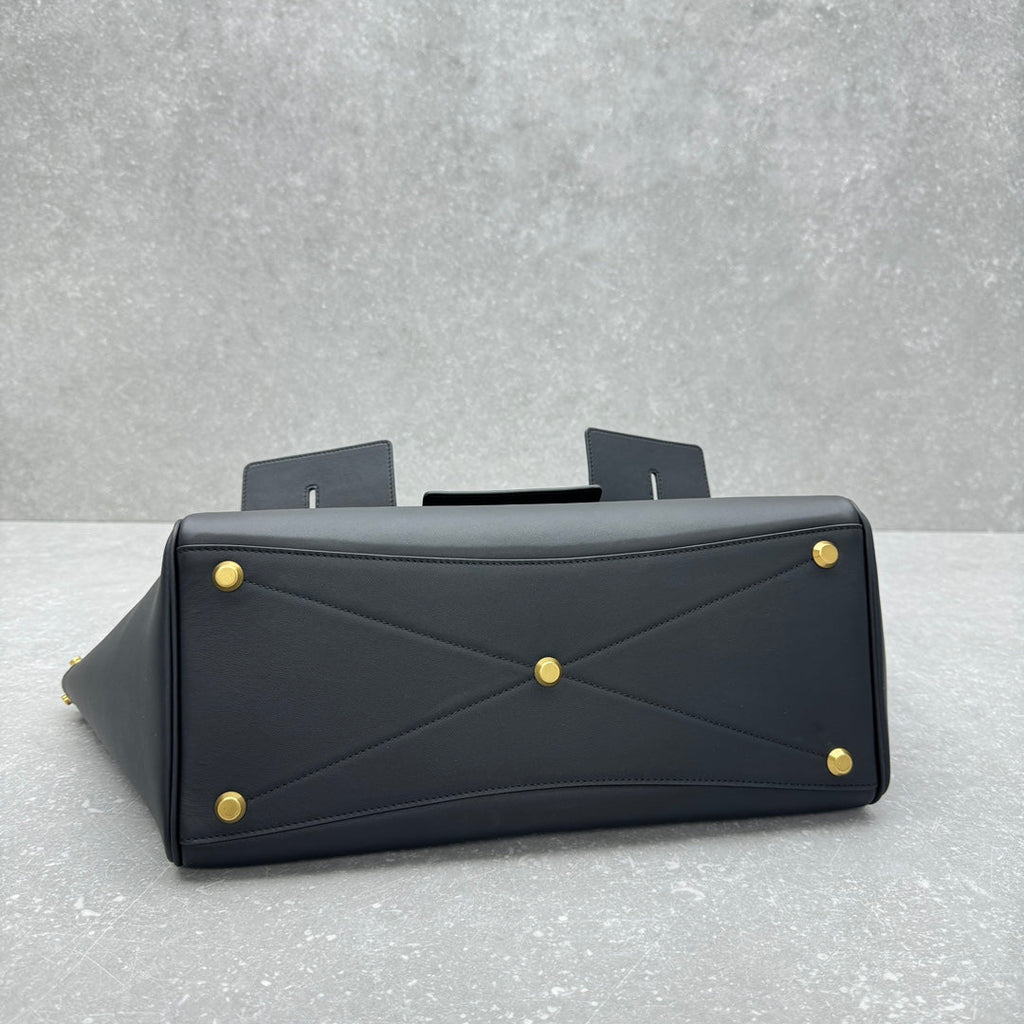 Bel Air Carry All Bag 30 in Black Nappa Lambskin Silver Hardware