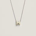 HM CLIC YELLOW ENAMEL GOLD NECKLACE