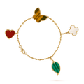 HEART BUTTERFLY CLOVER BRACELET 4 MOTIFS