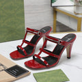 GG SLIM HORSEBIT SLIDE SANDAL RED