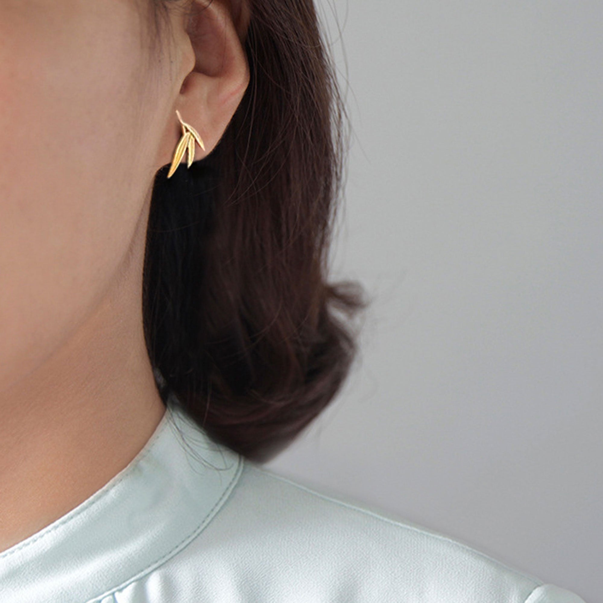 BAMBOO LEAF EARRINGS