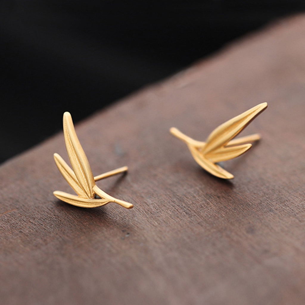 BAMBOO LEAF EARRINGS