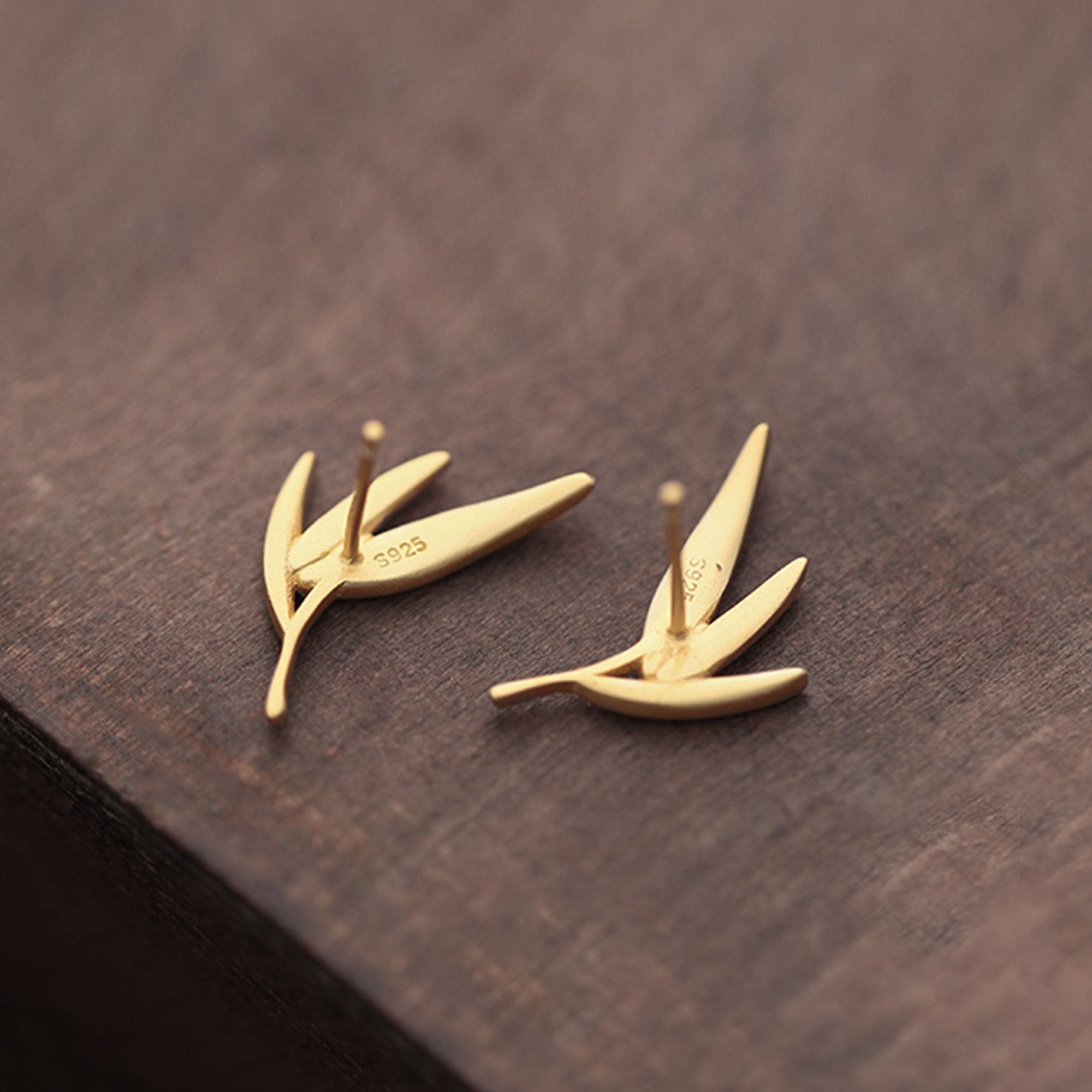 BAMBOO LEAF EARRINGS
