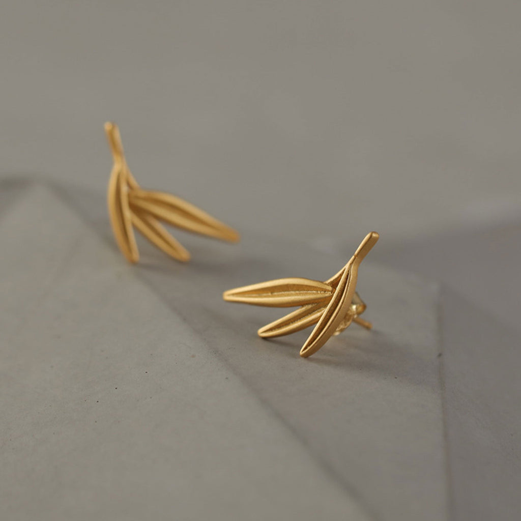 BAMBOO LEAF EARRINGS