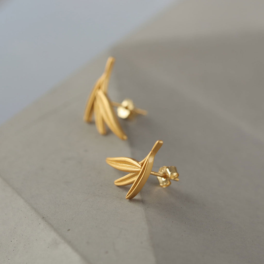 BAMBOO LEAF EARRINGS