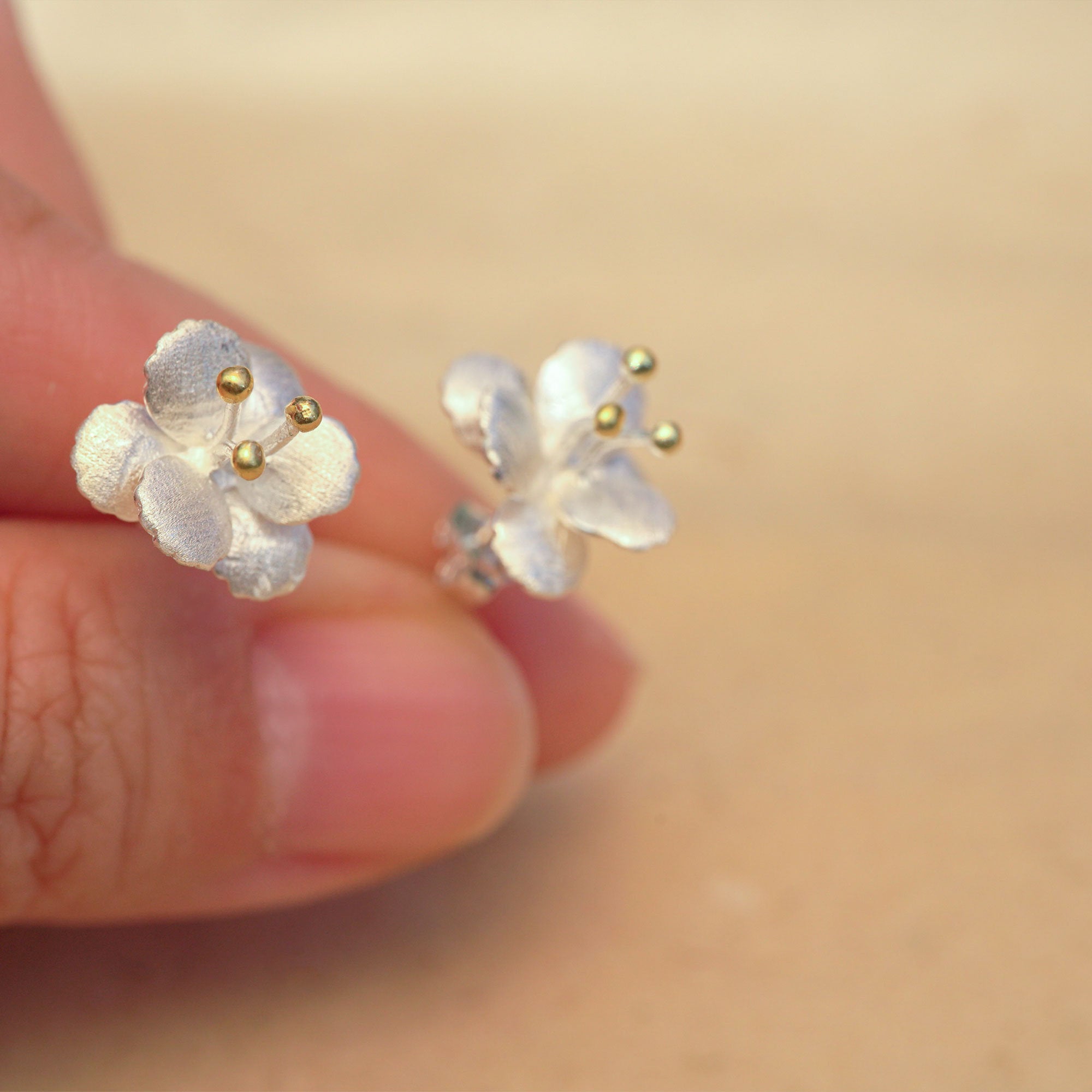 CRAB APPLE FLOWER EARRINGS