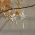 IRIS FLOWER DROP EARRINGS