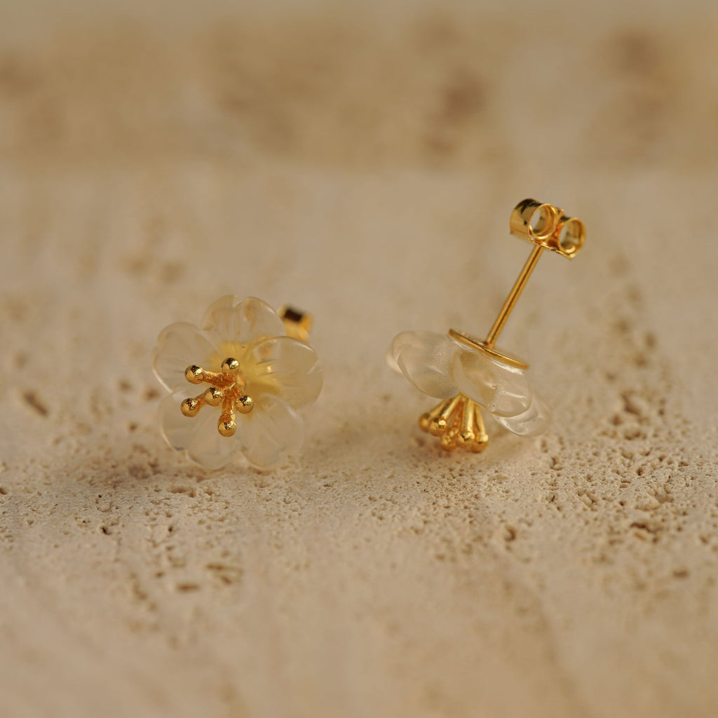 PEAR FLOWER EARRINGS
