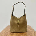 LE 5 _ 7 SUPPLE SMALL 22 IN PEANUT BROWN SUEDE
